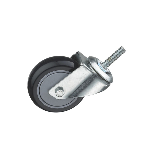 Rueda industrial de nailon negro para silla de oficina