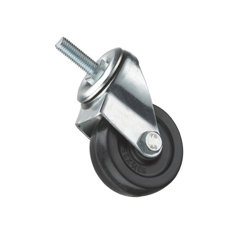 Rueda de mesa chapada en zinc de acero, suministro de fábrica, rueda médica, rueda para muebles