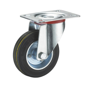 Rueda giratoria de plástico industrial duradera para carro
