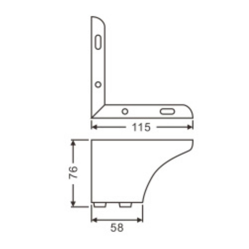 Hardware de muebles de moda Patas de metal para sofá