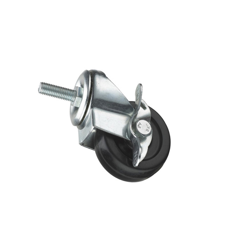 Rueda de nailon PP con rueda de acero para muebles, piezas de muebles, rueda de mesa