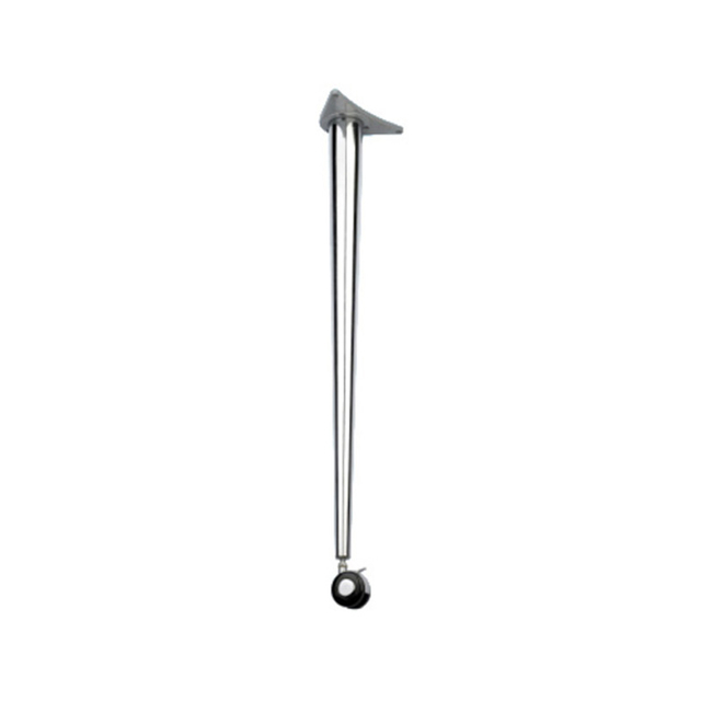 Pata de muebles cromada con recubrimiento en polvo de metal de acero popular con ruedas