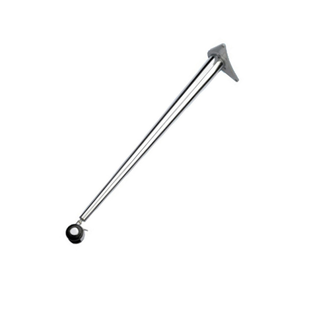 Pata de muebles cromada con recubrimiento en polvo de metal de acero popular con ruedas