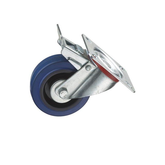 Rueda giratoria de goma azul para gabinete original