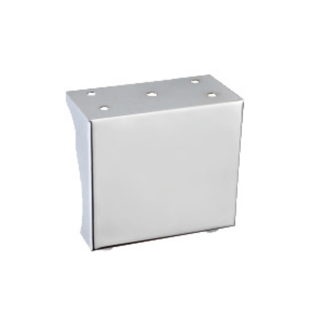 Pata de muebles cromada duradera de metal para sofá