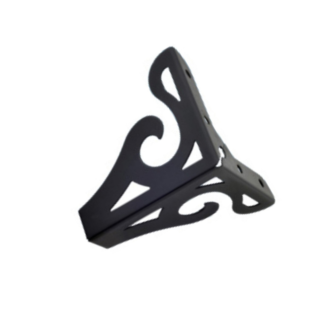 Pata de muebles de metal con flores de diseño único para sofá