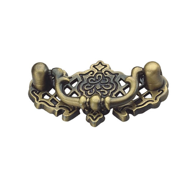 Manija de anillo de latón antiguo de aleación de Zinc, perilla de gabinete, manija pequeña, accesorios para muebles