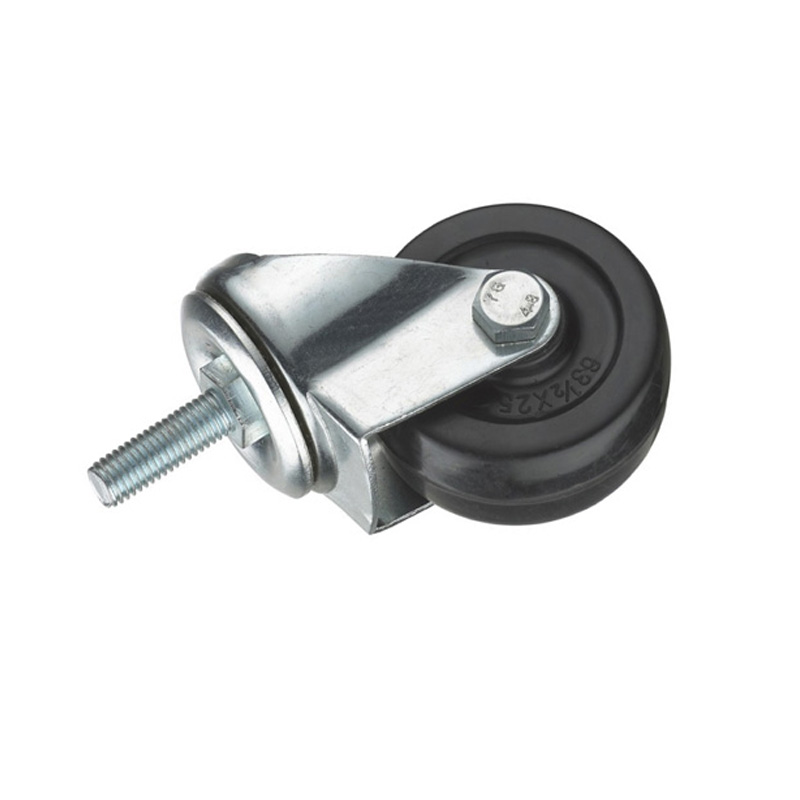Rueda de mesa chapada en zinc de acero, suministro de fábrica, rueda médica, rueda para muebles
