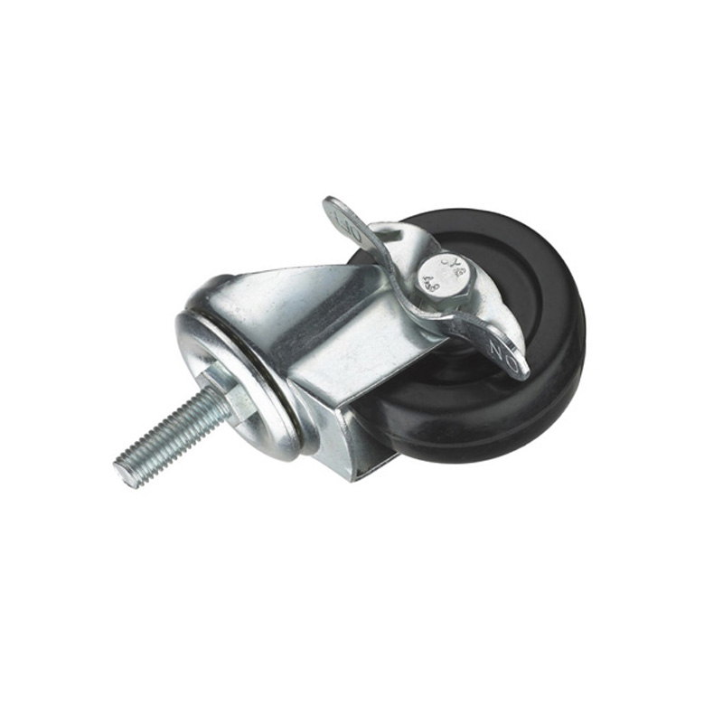 Rueda de nailon PP con rueda de acero para muebles, piezas de muebles, rueda de mesa