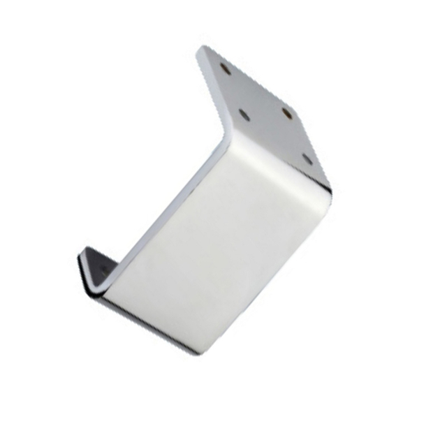 Pata de muebles de metal cepillado de color plateado para sofá