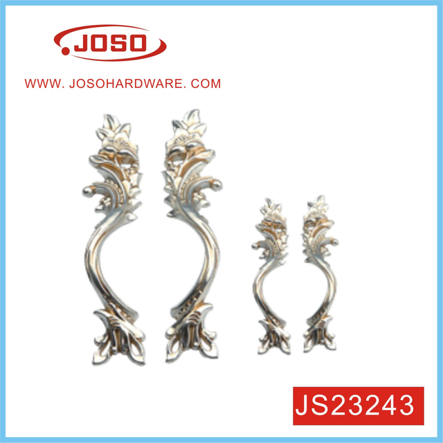 Tirador de cajón estilo arco de armario plateado moderno para gabinete