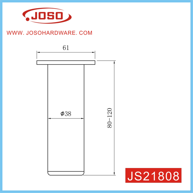 Pata de gabinete de metal original y delicada para dormitorio