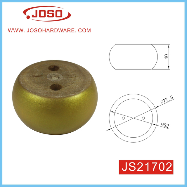 Pata redonda de muebles de madera maciza para sofá en salón