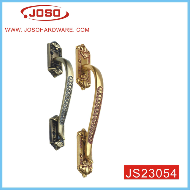 Manija de puerta de aleación de zinc para uso doméstico/exterior de textura elegante