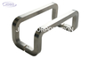 Manija de puerta de acero inoxidable de diseño simple, estilo moderno en forma de H, para herrajes para muebles y puertas de vidrio