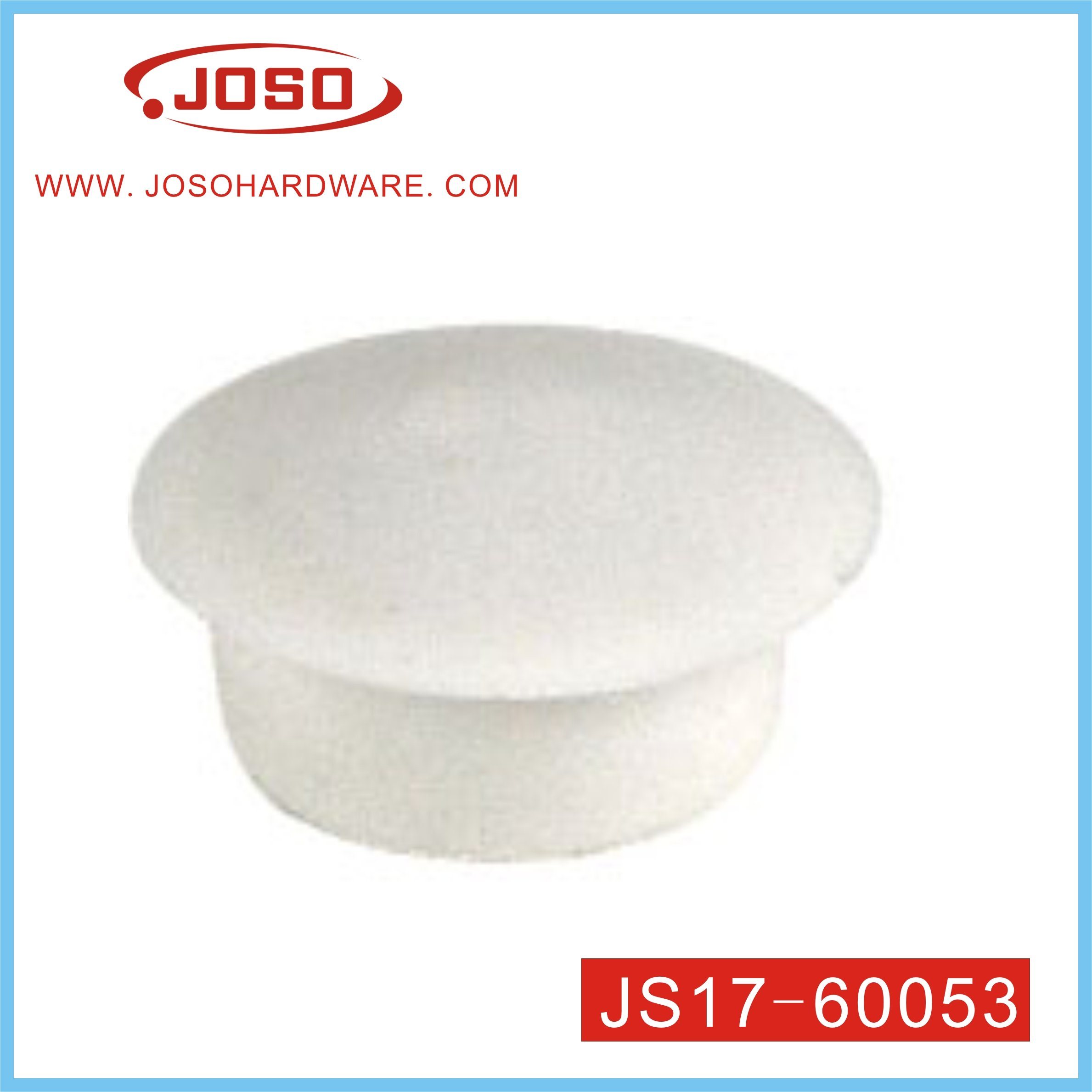 Tapa de perno tipo seta blanca de 16 mm de diámetro para patas de mesa
