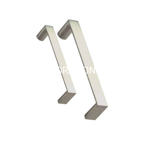 Manija de puerta estilo T cepillada de aleación de zinc de 96 mm, suministro de fábrica, manija para dormitorio