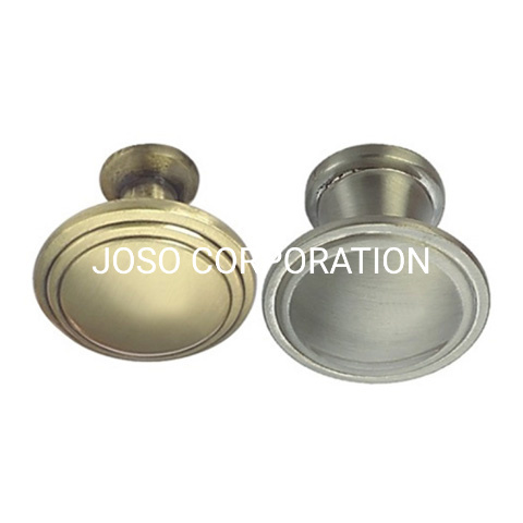 Fashoin Aleación de zinc 28 mm 30 mm Pomo cepillado para muebles Perilla para gabinete Perilla para manija