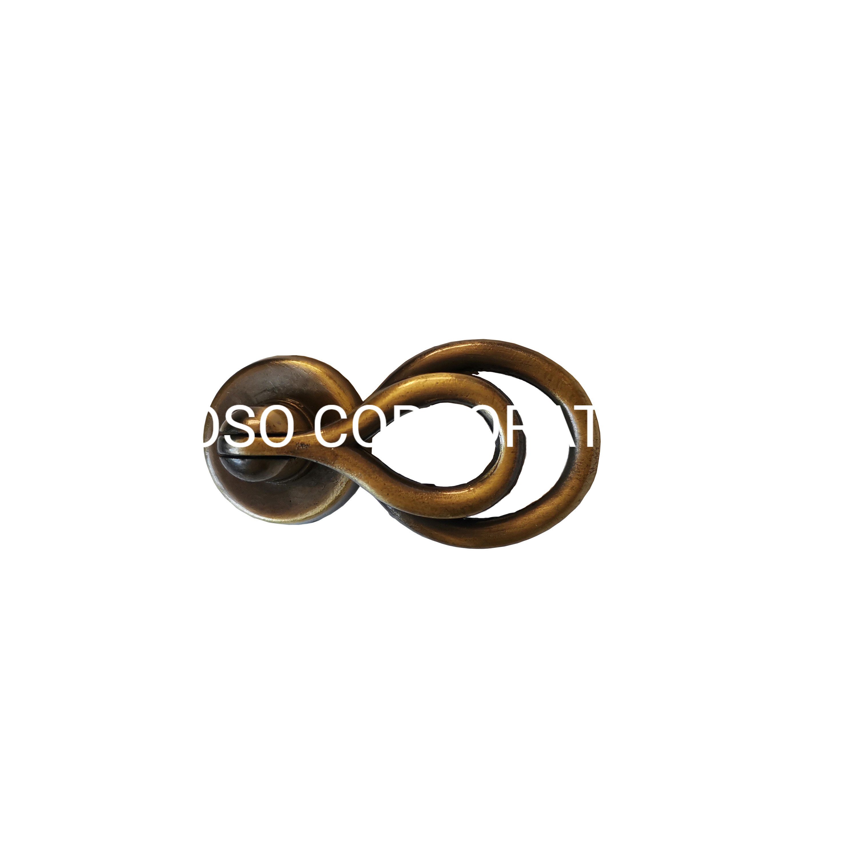 Tirador de cajón de latón antiguo, mango pequeño para muebles, aleación de zinc, 48mm, 105mm