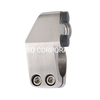 Sistema de deslizamiento de vidrio de acero inoxidable, montaje de puerta de vidrio para baño, juegos únicos de herrajes para baño