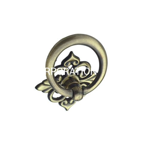 Manija de anillo de aleación de zinc, perilla de pecho de 40mm, manija de cocina, manija de gabinete