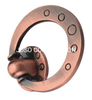Manija de anillo de aleación de zinc de moda, manija de cobre antigua, manija para muebles, herrajes para muebles