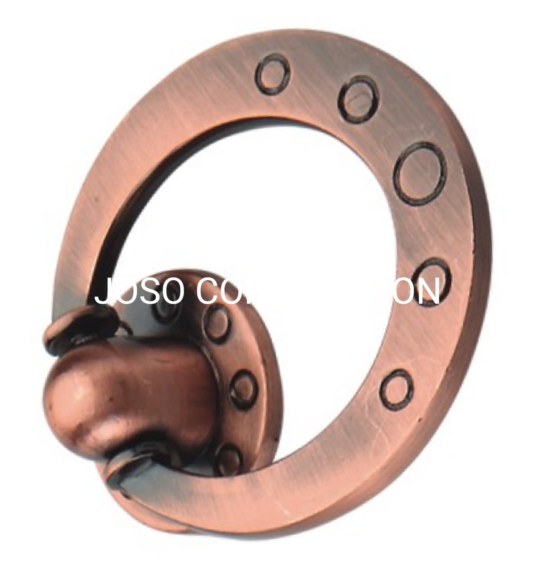 Manija de anillo de aleación de zinc de moda, manija de cobre antigua, manija para muebles, herrajes para muebles