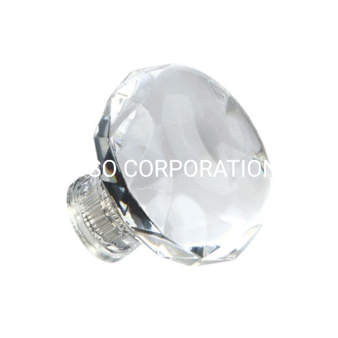 Perilla de cristal para gabinete, manija para muebles, perilla para armario, perilla de cocina