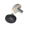 Conector de patas de sofá de acero con tornillo ajustable de PP para herrajes para muebles