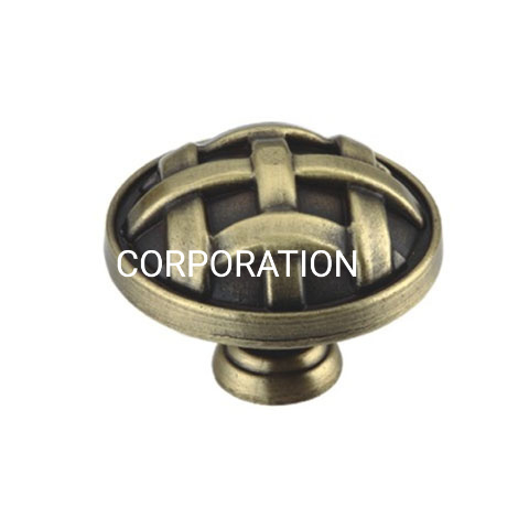 Perilla clásica de aleación de zinc, latón antiguo, 35mm, accesorios para muebles, perilla de gabinete