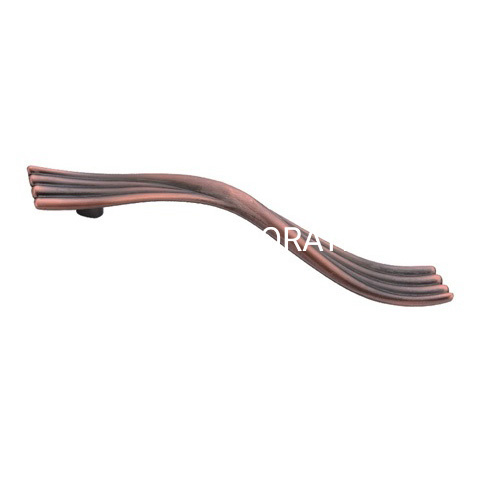 Manija del gabinete de la manija de los muebles de la manija pequeña de cobre antigua popular de la aleación del cinc