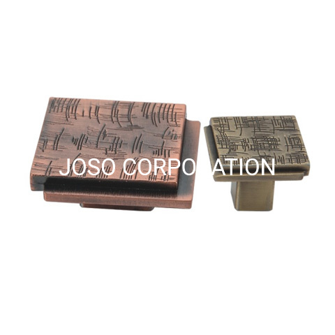 Cajón con manija de aleación de zinc y cobre antiguo, cuadrado, clásico, 28mm, 45mm, latón antiguo
