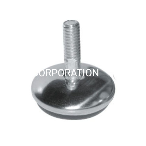 Plástico popular con conector de pata de mesa de hardware de gabinete de tornillo de perno ajustable de acero