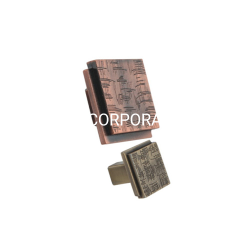 Cajón con manija de aleación de zinc y cobre antiguo, cuadrado, clásico, 28mm, 45mm, latón antiguo