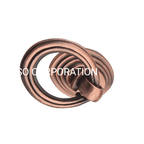 Manija retro de aleación de zinc de 30 mm, manija de anillo para gabinete, manija para cajón