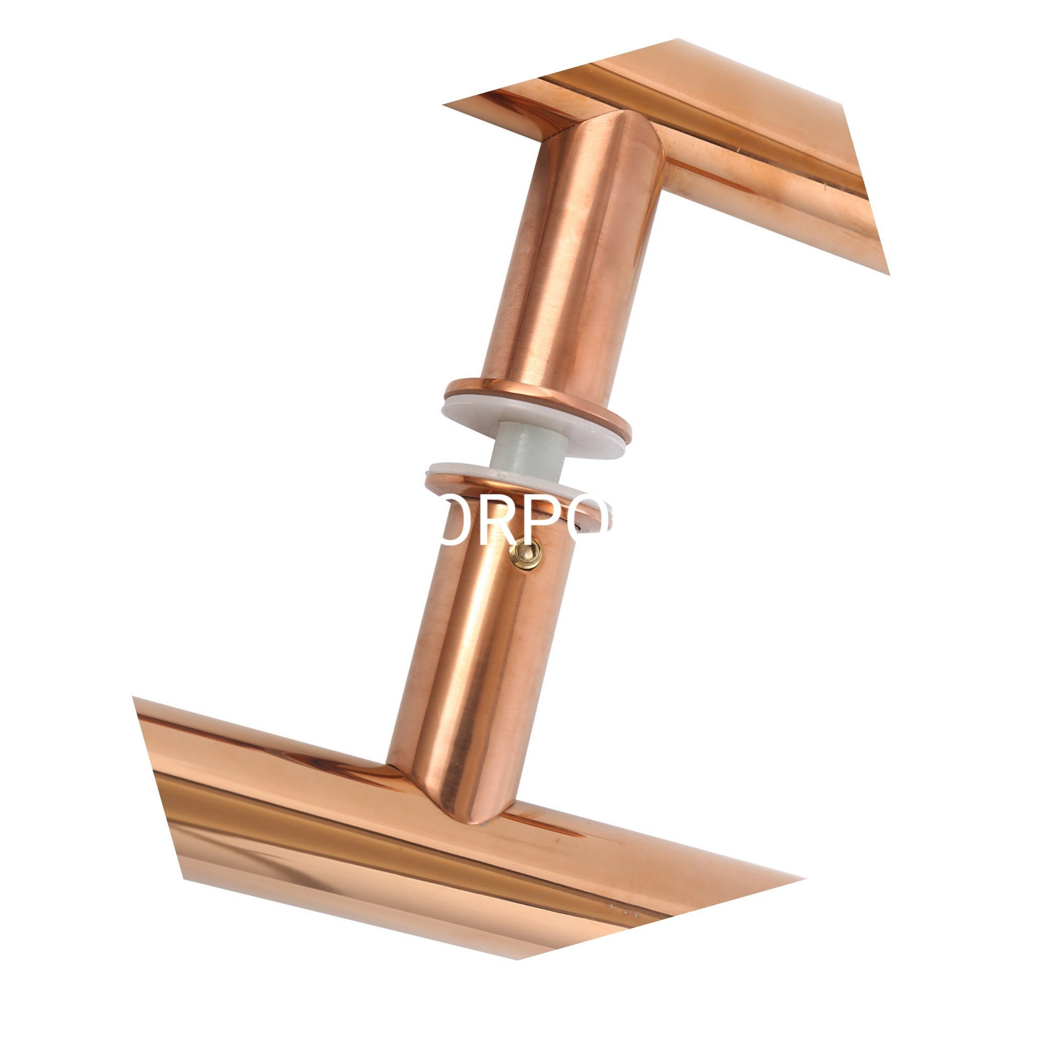 Tirador de puerta de vidrio dorado de acero inoxidable, tirador pulido para muebles Cc450, tirador de mancha, pomo de puerta