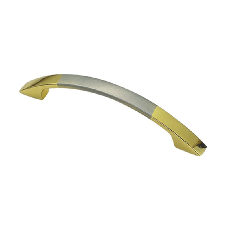 Aleación de zinc dorado y cepillado 64 mm 96 mm 128 mm Manija para muebles Accesorios de cocina