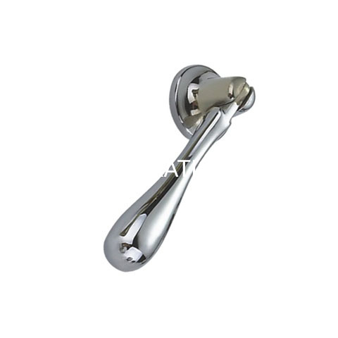Manija de tocador cromada brillante de aleación de zinc de 60mm de venta superior