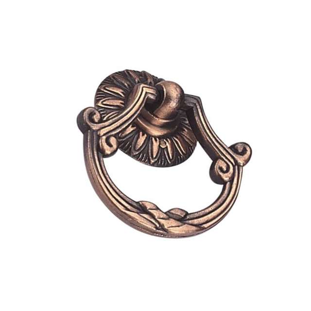 Manija del cajón Hanlde del anillo de 42 mm de aleación de zinc y cobre antiguo de suministro de fábrica