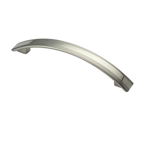 Manija dorada cepillada de moda para muebles, tirador de aleación de zinc de suministro de fábrica, 96mm