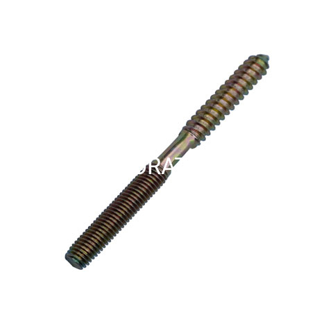 Tornillo doble plateado amarillo de acero al por mayor de los muebles del perno de la suspensión del tornillo del hilo M8