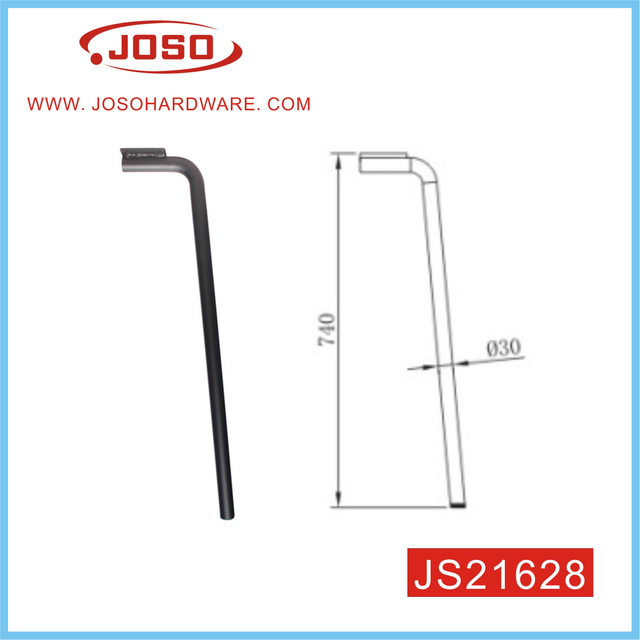 Venta caliente moderna pata de muebles de metal curvado para mesa de esquina