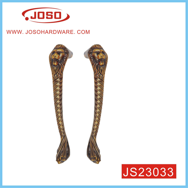 Aulic Noble y elegante manija de puerta con león para puerta exterior