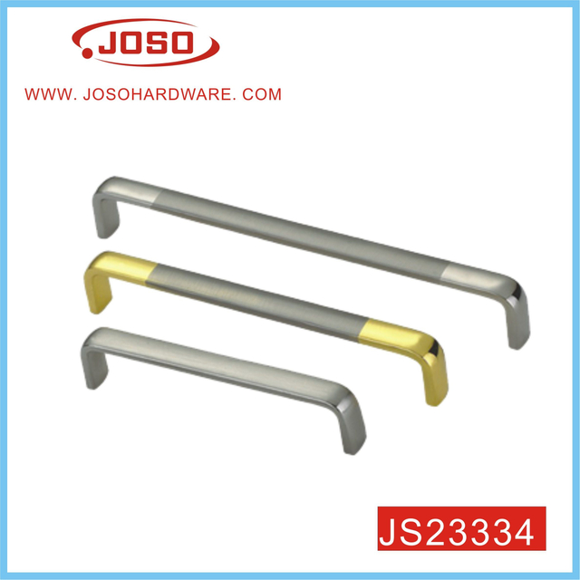 Tirador de muebles estilo arco cepillado y cromado para cajón de postre