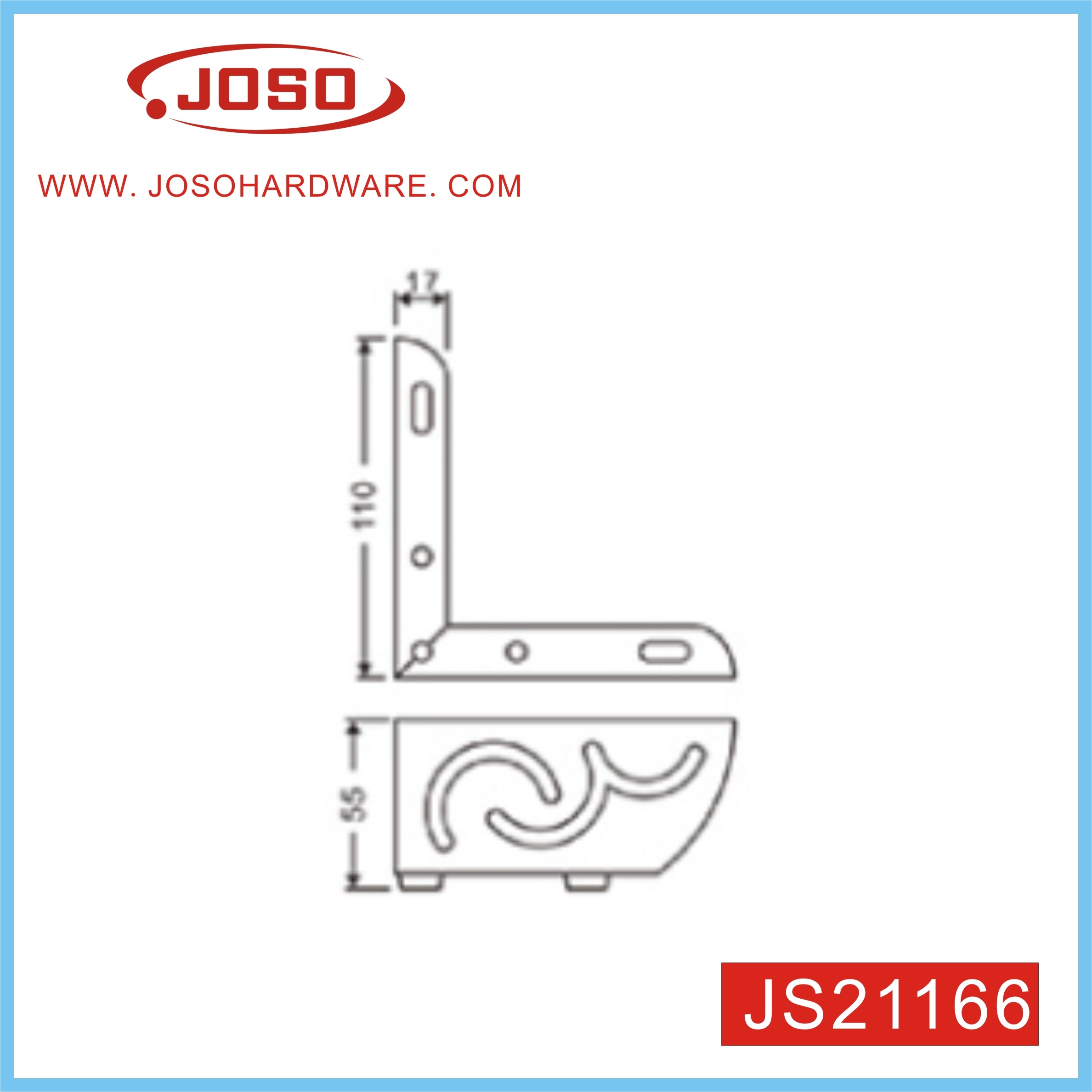 Js21166 Herrajes para muebles tallados de patas de sofá para sala de estar