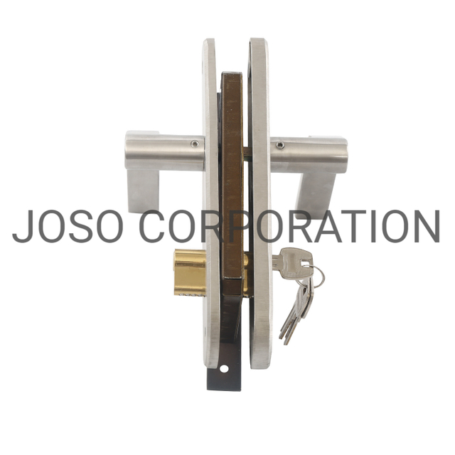 Manija de puerta chapada satinada, cerradura de puerta de acero inoxidable 304, herrajes para puerta, manija Tubular, cerradura de palanca