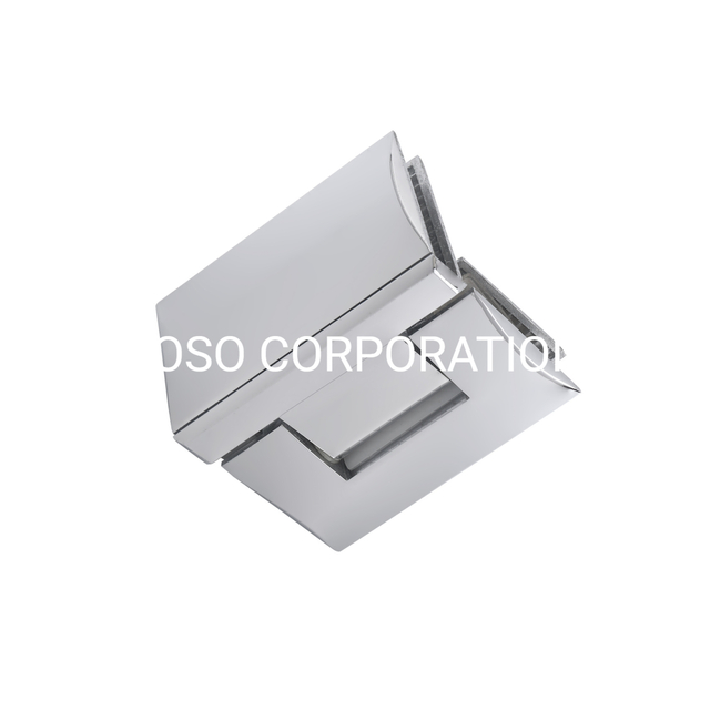 Venta caliente latón 90 grados ajustable vidrio a vidrio bisagra baño accesorios de ducha