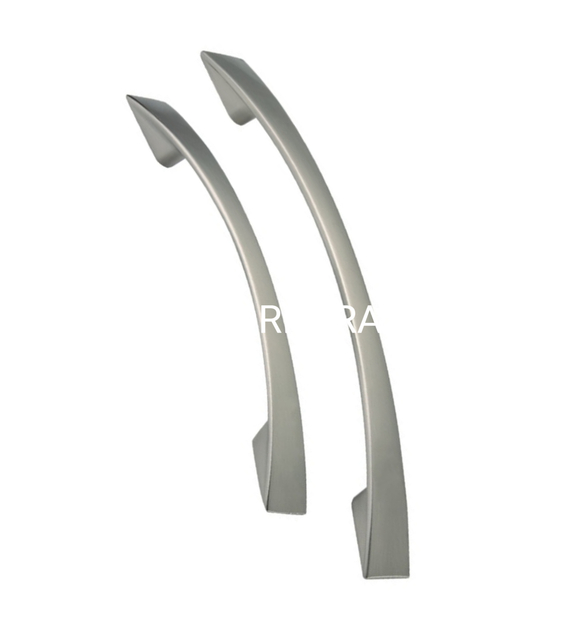 Manija cepillada revestida del guardarropa del botón del gabinete de la manija de la decoración de 160m m del polvo de la aleación del cinc