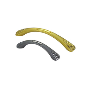 Tirador de cocina con tirador de cajón negro y dorado de aleación de zinc de 64 mm