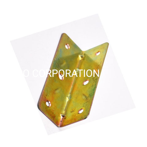 Placa de estampación del gabinete de la esquina de los muebles 35x35x115mm chapada en zinc amarillo de metal de suministro de fábrica